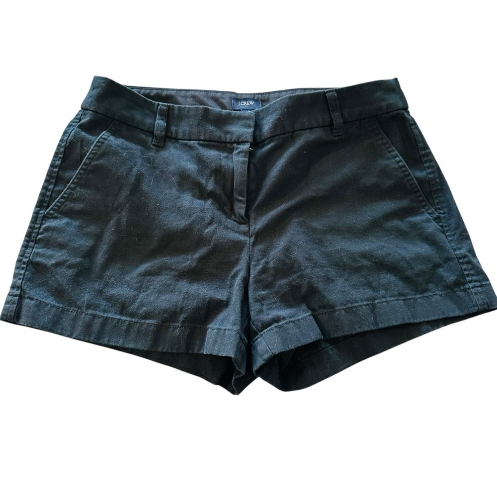J. Crew High Waist Navy Shorts with Tailored Fit